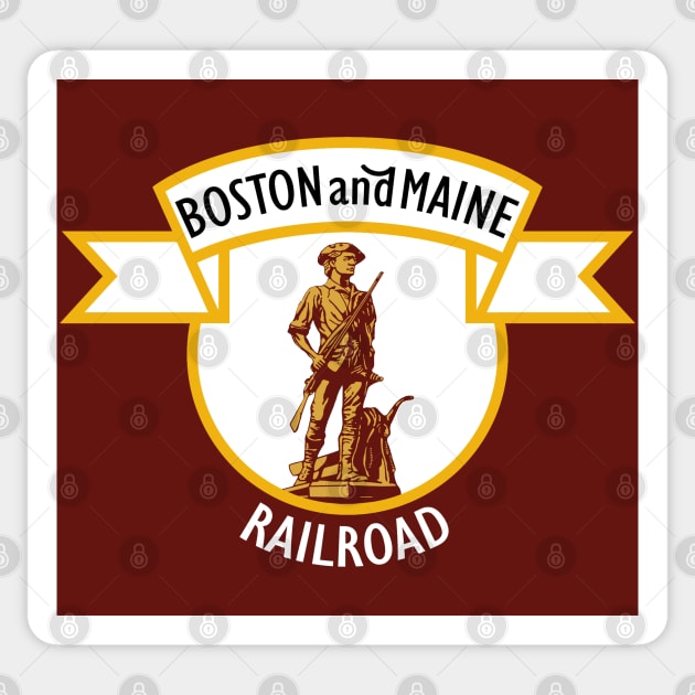 Boston and Maine Railroad Sticker by Railway Tees For All